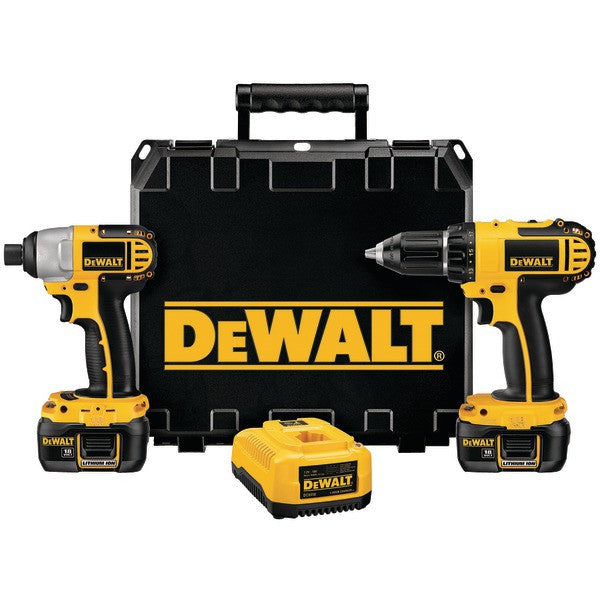 DEWALT DCK265L 18-Volt Compact Drill-Impact Driver Combo Kit