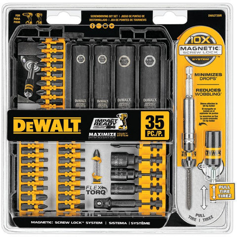 DEWALT DWA2T35IR 35-Piece Impact-Ready Screwdriver Set