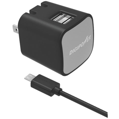 DIGIPOWER IS-AC2DM InstaSense(TM) 2.4-Amp Dual-Port USB Wall Charger