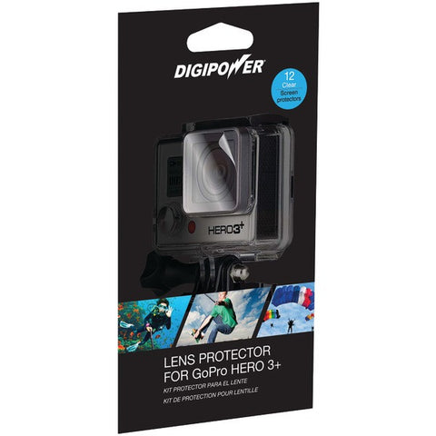 DIGIPOWER LP-GPH3+ Lens Protector with 12 Clear Screens for GoPro(R) Hero3+
