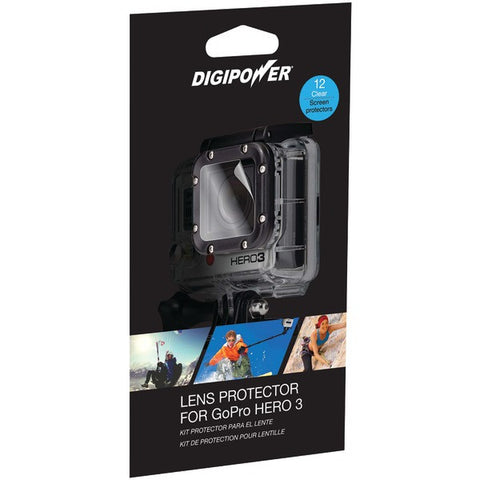 DIGIPOWER LP-GPH3 Lens Protector with 12 Clear Screens for GoPro(R) Hero3