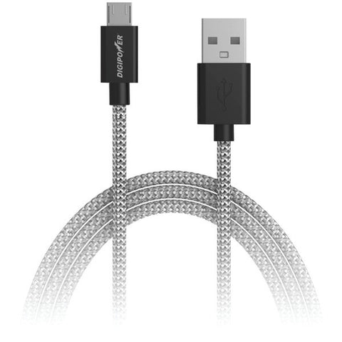 DIGIPOWER SP-DCF6 Tangle-Free Braided Micro USB Charge & Sync Cable, 6ft