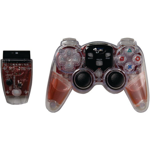 DREAMGEAR DGPN-525 PlayStation(R)2 Lava Glow Wireless Controller (Red)
