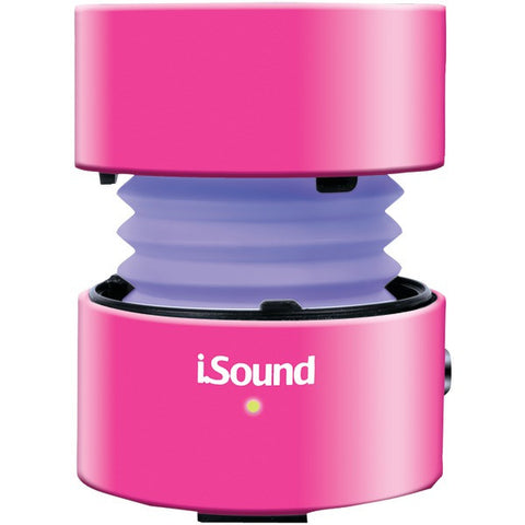 ISOUND ISOUND-5289 Fire Glow Mini Wired Speaker (Pink)