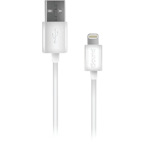 ISOUND ISOUND-5910 Lightning(R) Charge & Sync Cable, 4ft (White)