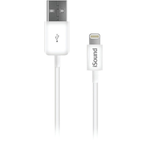 ISOUND ISOUND-5919 Lightning(TM) to USB Charge & Sync Cable (White)