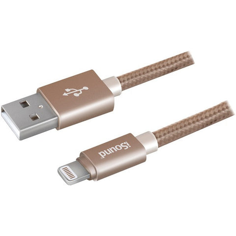 ISOUND ISOUND-5930 Charge & Sync Coiled Lightning(R) to USB Cable, 10ft
