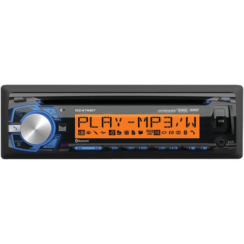 DUAL DC416BT Single-DIN In-Dash CD AM-FM Receiver with Bluetooth(R)