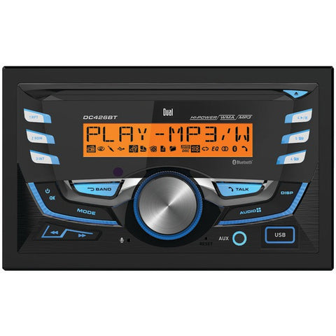 DUAL DC426BT Double-DIN In-Dash CD AM-FM-MP3 Receiver with Bluetooth(R)