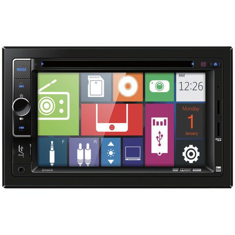 DUAL DV604I 6.2" Double-DIN In-Dash DVD Receiver with iPod(R) Control