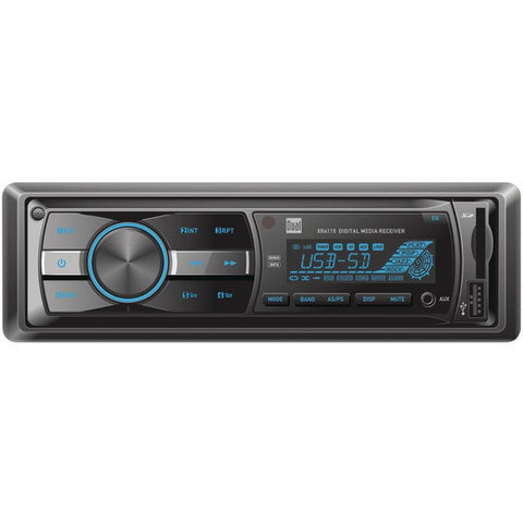 DUAL XR4115 Single-DIN In-Dash Mechless AM-FM Receiver