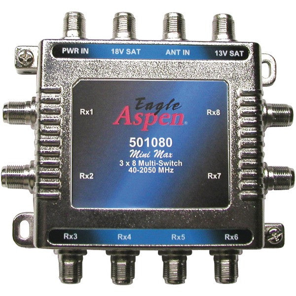 EAGLE ASPEN 501080 3-In x 8-Out Multiswitch with Optional Power Supply Port