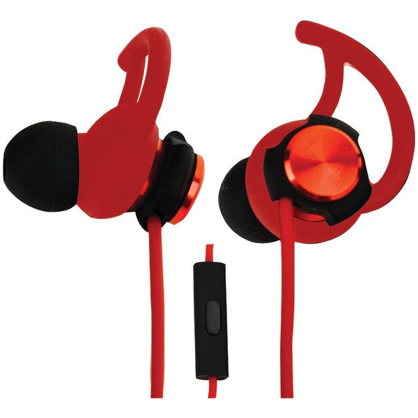 ECKO UNLIMITED EKU-ROG-RD Rogue Hybrid Earbuds with Microphone (Red)