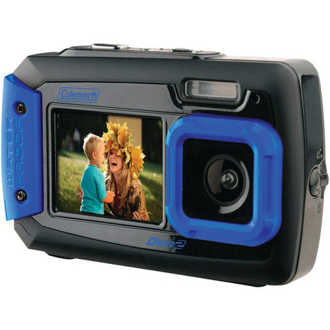 COLEMAN 2V9WP-BL 20.0-Megapixel Duo2 Dual-Screen Waterproof Digital Camera (Blue)