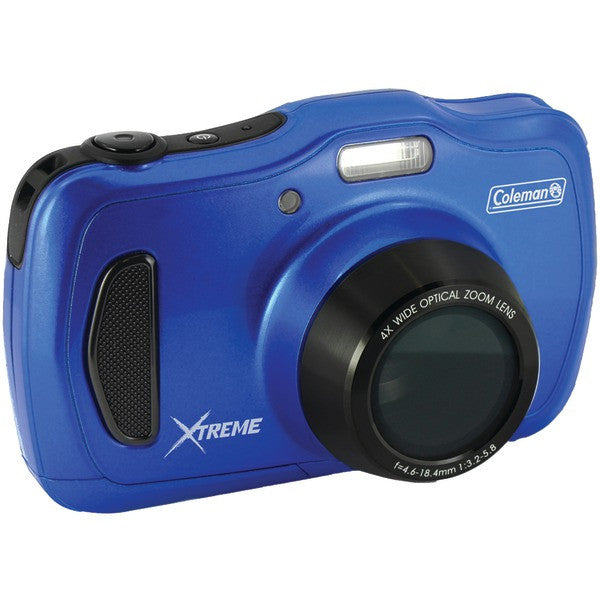 COLEMAN C30WPZ-BL 20.0-Megapixel Xtreme4 HD Waterproof Digital Video Camera (Blue)