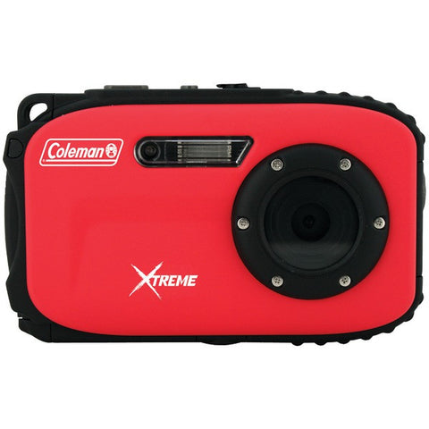 COLEMAN C5WP-R 12.0-Megapixel Xtreme Waterproof Digital Camera (Red)