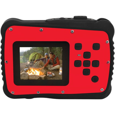 COLEMAN C6WP-R 12.0-Megapixel MiniXtreme HD Video Waterproof Digital Camera (Red)