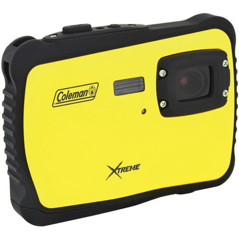 COLEMAN C6WP-Y 12.0-Megapixel MiniXtreme HD Video Waterproof Digital Camera (Yellow)