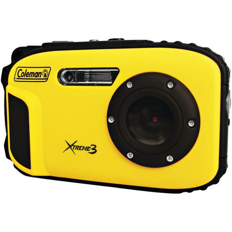 COLEMAN C9WP-Y 20.0-Megapixel Xtreme3 HD Video Waterproof Digital Camera (Yellow)