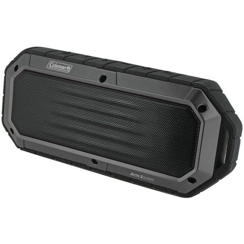 COLEMAN CBT16-GY Aktiv Sounds(TM) Waterproof Bluetooth(R) Slim-Line Speaker (Gray)