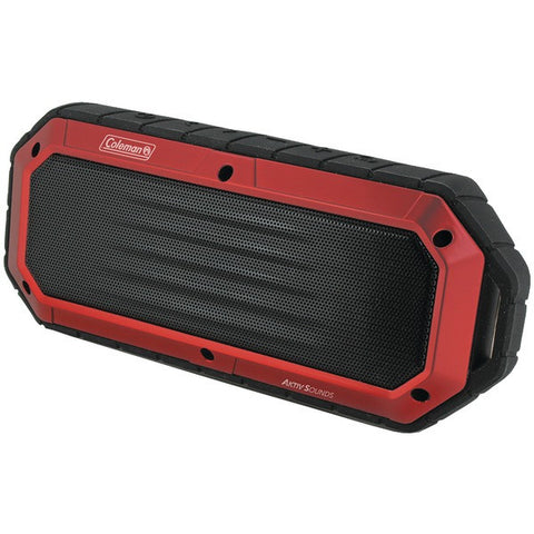 COLEMAN CBT16-R Aktiv Sounds(TM) Waterproof Bluetooth(R) Slim-Line Speaker (Red)
