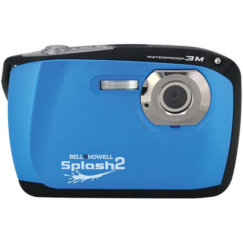 BELL+HOWELL WP16-BL 16.0-Megapixel WP16 Splash2 HD Waterproof Digital Camera (Blue)