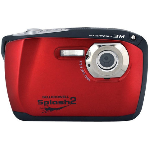 BELL+HOWELL WP16-R 16.0-Megapixel WP16 Splash2 HD Waterproof Digital Camera (Red)