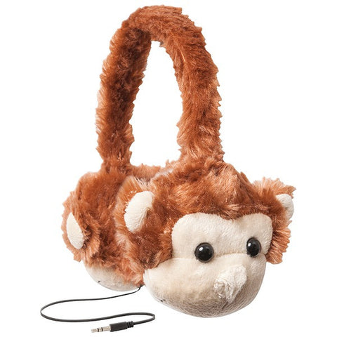 RETRAK ETAUDFMNKY Retractable Animalz Headphones (Monkey)