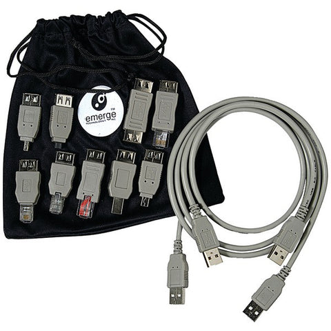 RETRAK_EMERGE ETCABLEKIT6 USB 2.0 Universal Cable Adapter Kit