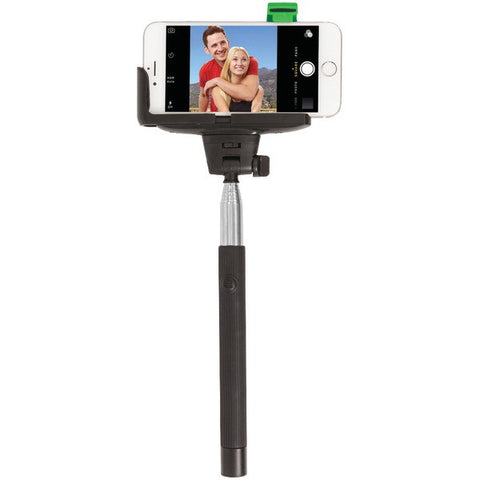 RETRAK ETSELFIEB iPhone(R) 4-5-5s-6-6s & Samsung(R) Galaxy S(R) III-4 Selfie Stick with Bluetooth(R) Shutter