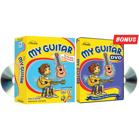 EMEDIA EG09145 My Guitar CD-ROM and DVD 2-Pack