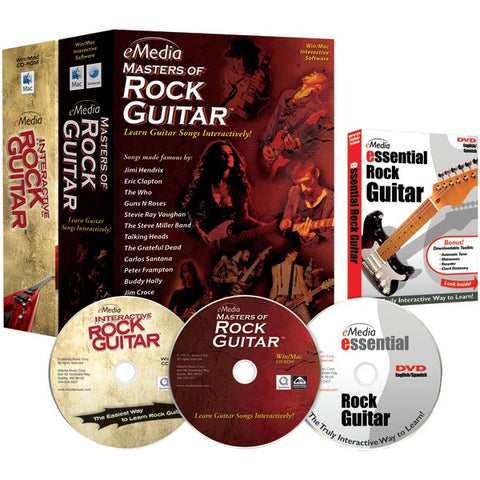 EMEDIA EG10143 eMedia Rock Guitar Collection 2-Volume Set with Bonus DVD
