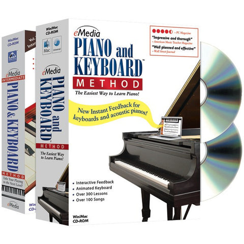 EMEDIA EK02131 Piano & Keyboard Method Deluxe 2-Volume Bundle