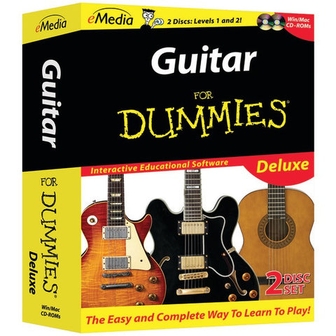 EMEDIA FD09103 Guitar for Dummies Deluxe 2-CD-ROM Set
