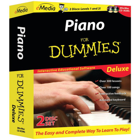 EMEDIA FD09105 Piano for Dummies Deluxe 2-CD-ROM Set