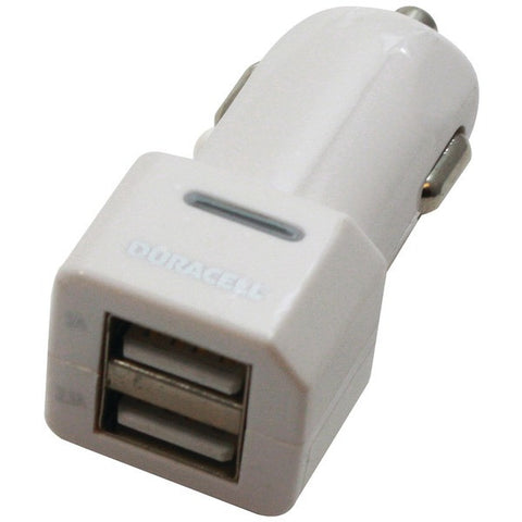 DURACELL PRO169 3.1-Amp Dual USB Car Charger (White)