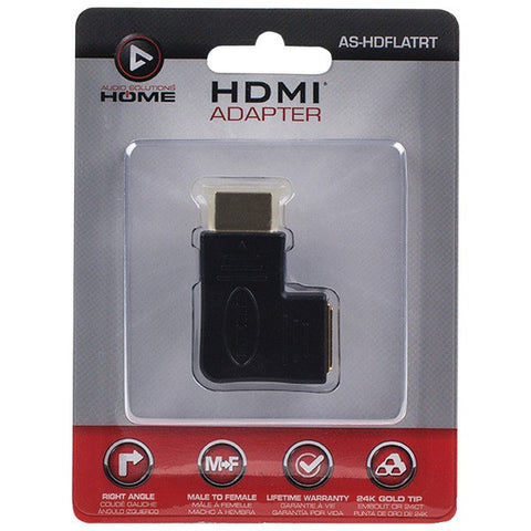 AUDIO SOLUTIONS AS-HDFLATRT HDMI(R) Flat Vertical Adapter (Right)