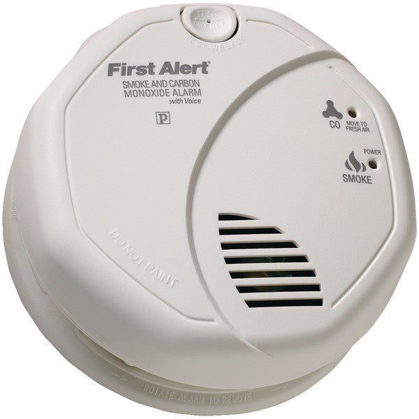 FIRST ALERT SCO7CN Battery-Operated Combination Smoke-Carbon Monoxide Alarm with Voice Location