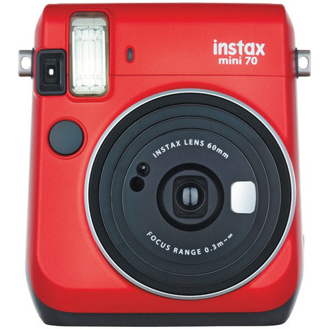 FUJIFILM 16513918 Instax(R) Mini 70 Instant Camera (Passion Red)