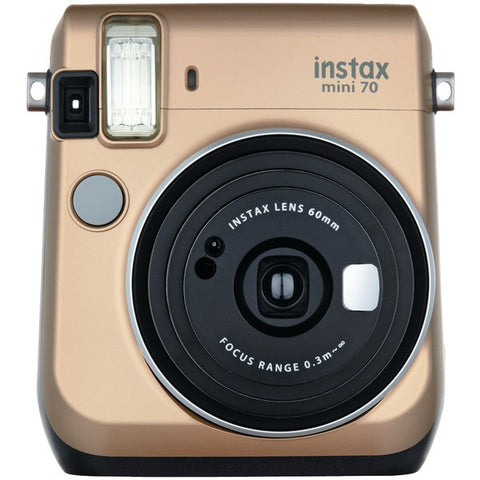 FUJIFILM 16513920 Instax(R) Mini 70 Instant Camera (Stardust Gold)