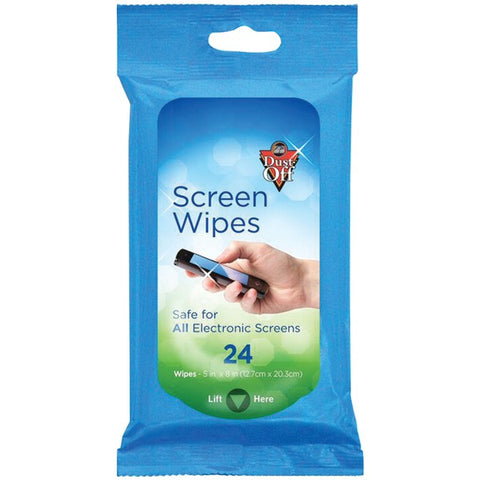 Dust Off DEW24 Touchscreen Wipes Flow Pack, 24-ct