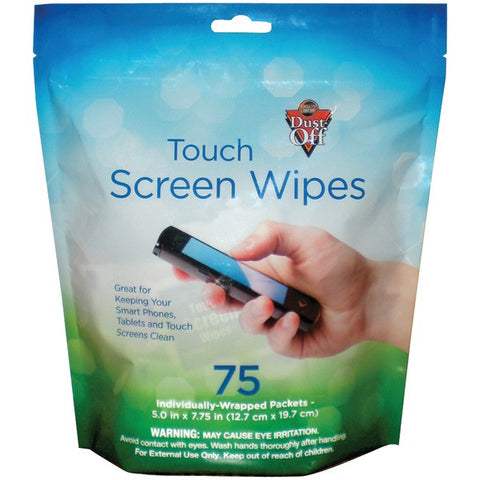 Dust Off DTSW75 Touchscreen Wipes (75-ct)