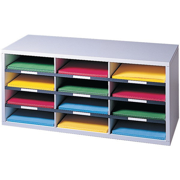 FELLOWES 25004 Literature Organizer (12-Compartment Sorter)