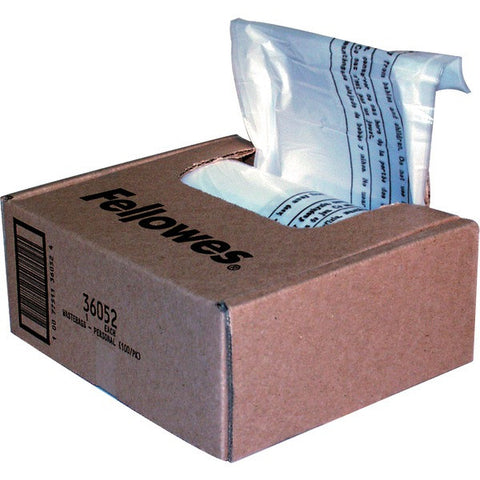 FELLOWES 36052 Waste Bags for Small Office Shredders