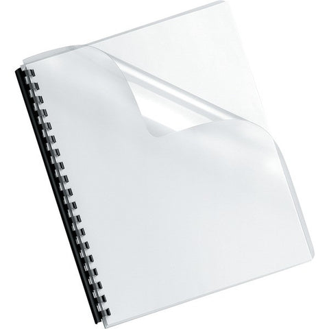 FELLOWES 52311 Crystals Transparent PVC Binding Cover, Oversized, 100pk