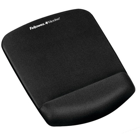 FELLOWES 9252001 PlushTouch(TM) Mouse Pad Wrist Rest with FoamFusion(TM) (Black)