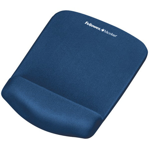 FELLOWES 9287301 PlushTouch(TM) Mouse Pad Wrist Rest with FoamFusion(TM) (Blue)