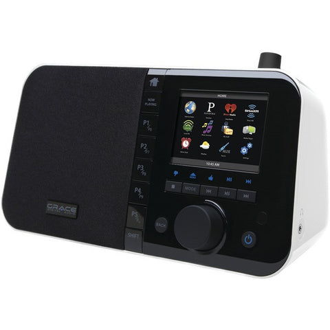 GRACE DIGITAL AUDIO GDI-IRC6000W Wi-Fi Internet Radios with 3.5" TFT Color Screen (White)