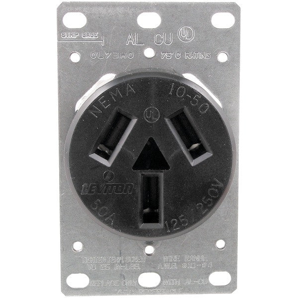 5206 Single-Flush Range Receptacle (3 wire)