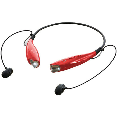 ILIVE iAEB25R Bluetooth(R) Neckband & Earbuds (Red)